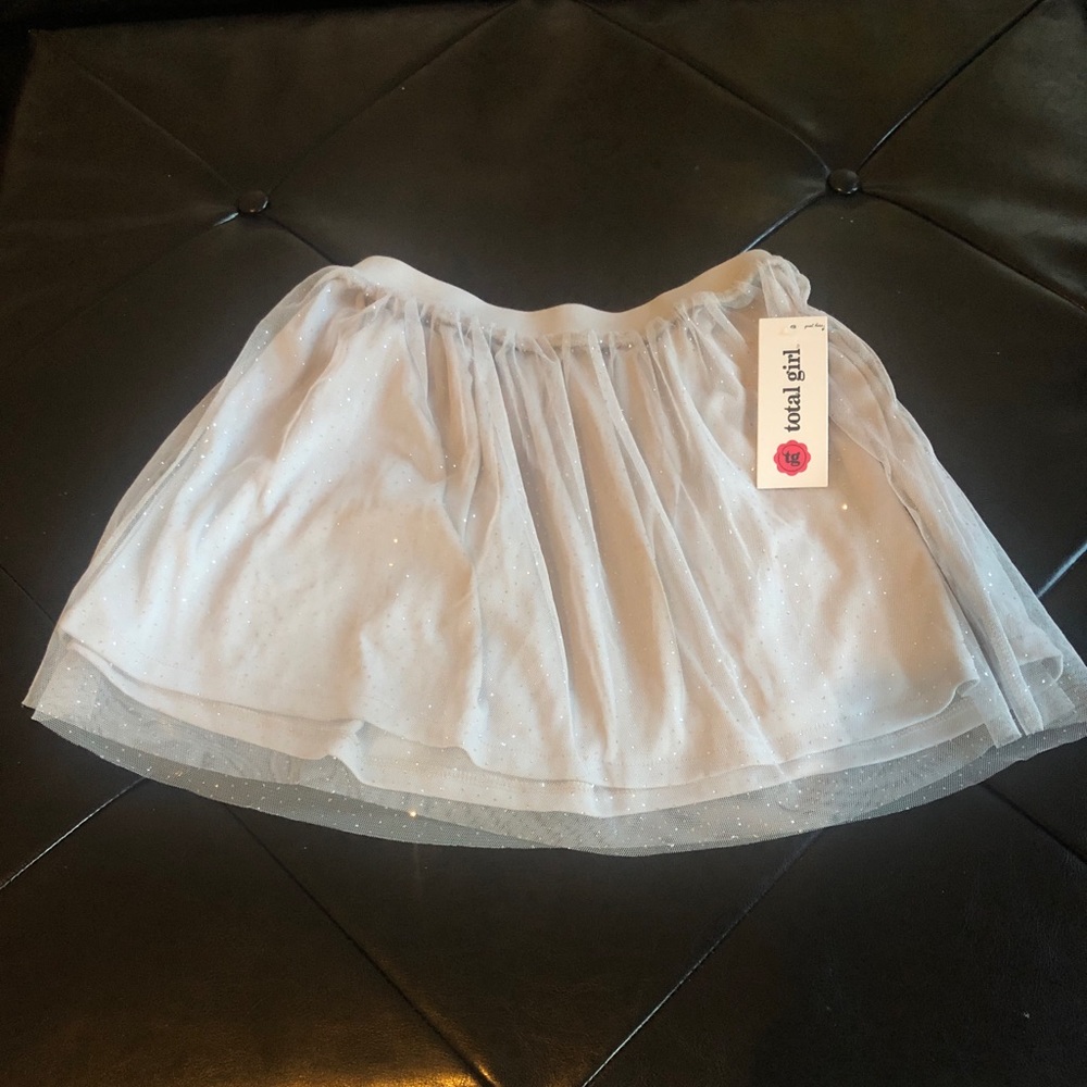 ***3 for $21*** Girls silver glitter skirt